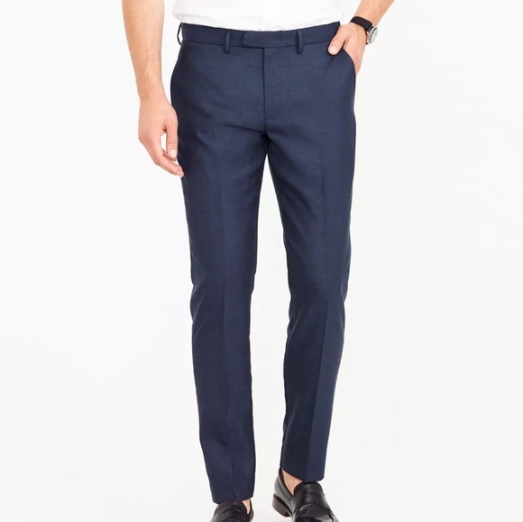 J. Crew Other - J. Crew Navy Bowery Classic Men's 100% Wool Pant | Size 33x32